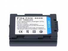 Fits Panasonic 602E 7.4V 1400mAh Digital Video / Camera Li-ion Battery